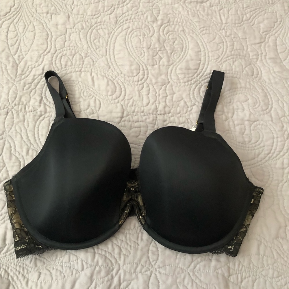 Cacique Black Plunge Bra
